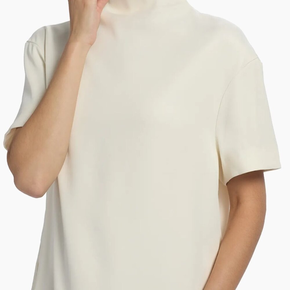 Loulou de Saison Elton Relaxed Mock Turtleneck Minidress - Picture 5 of 7